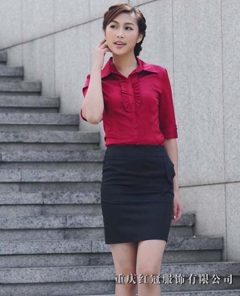 女(nǚ)士商務襯衫-1