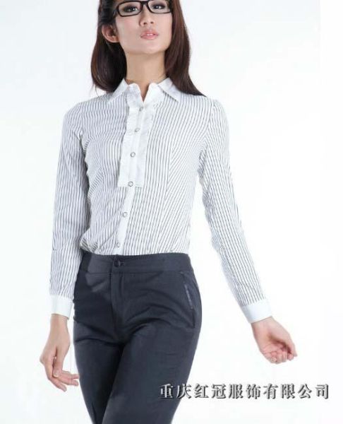 女(nǚ)士商務襯衫-9
