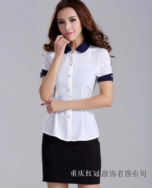 女(nǚ)士商務襯衫-37
