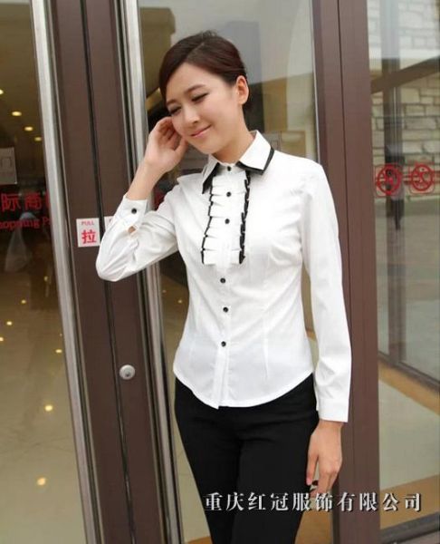 女(nǚ)士商務襯衫-42