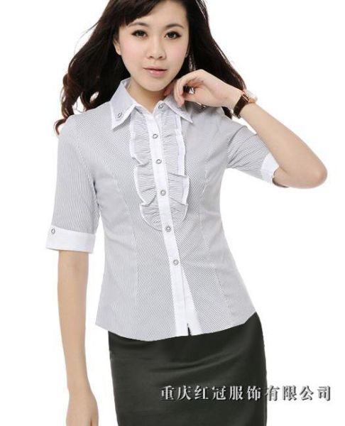 女(nǚ)士商務襯衫-64